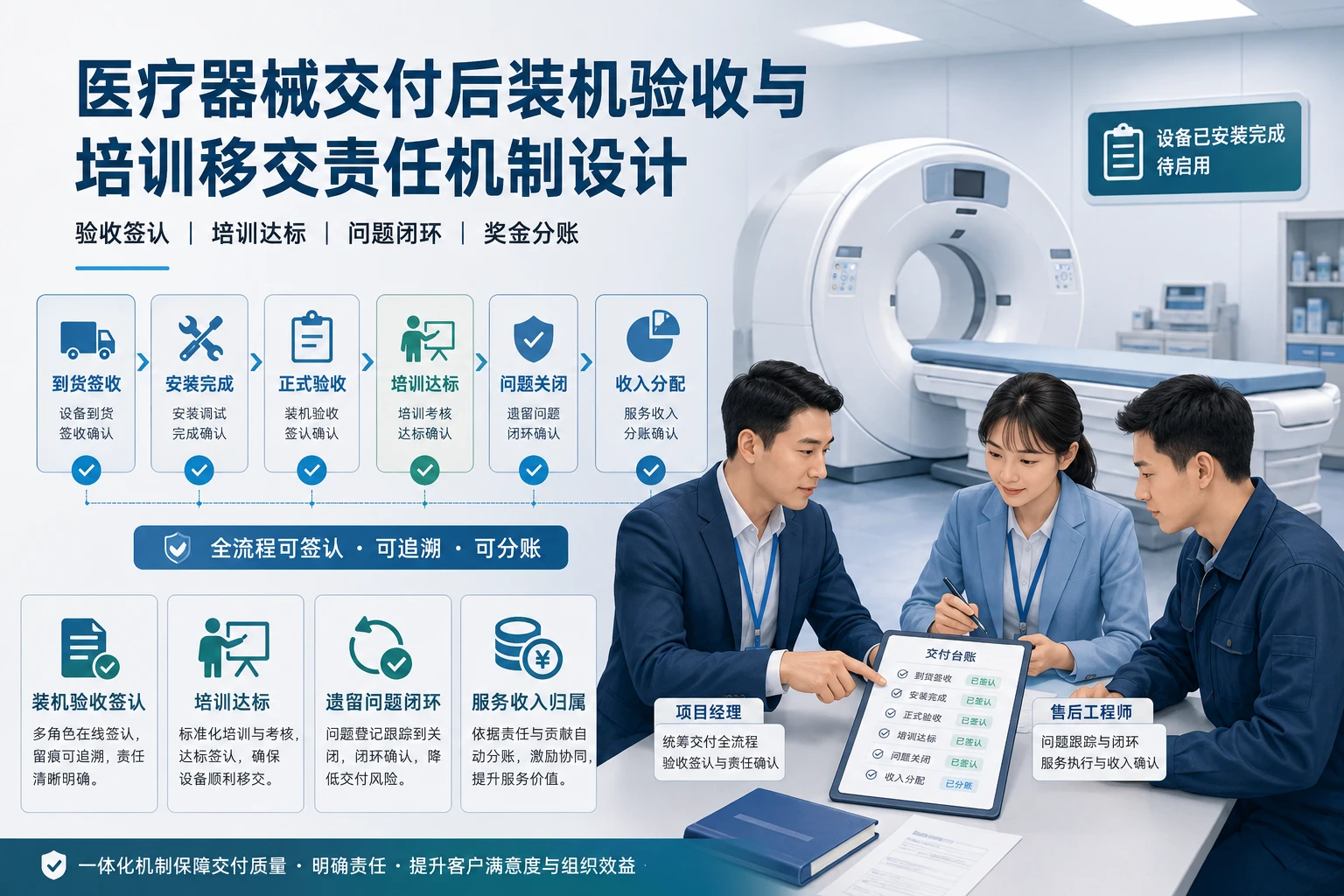 医疗器械交付后装机验收与培训移交责任机制设计