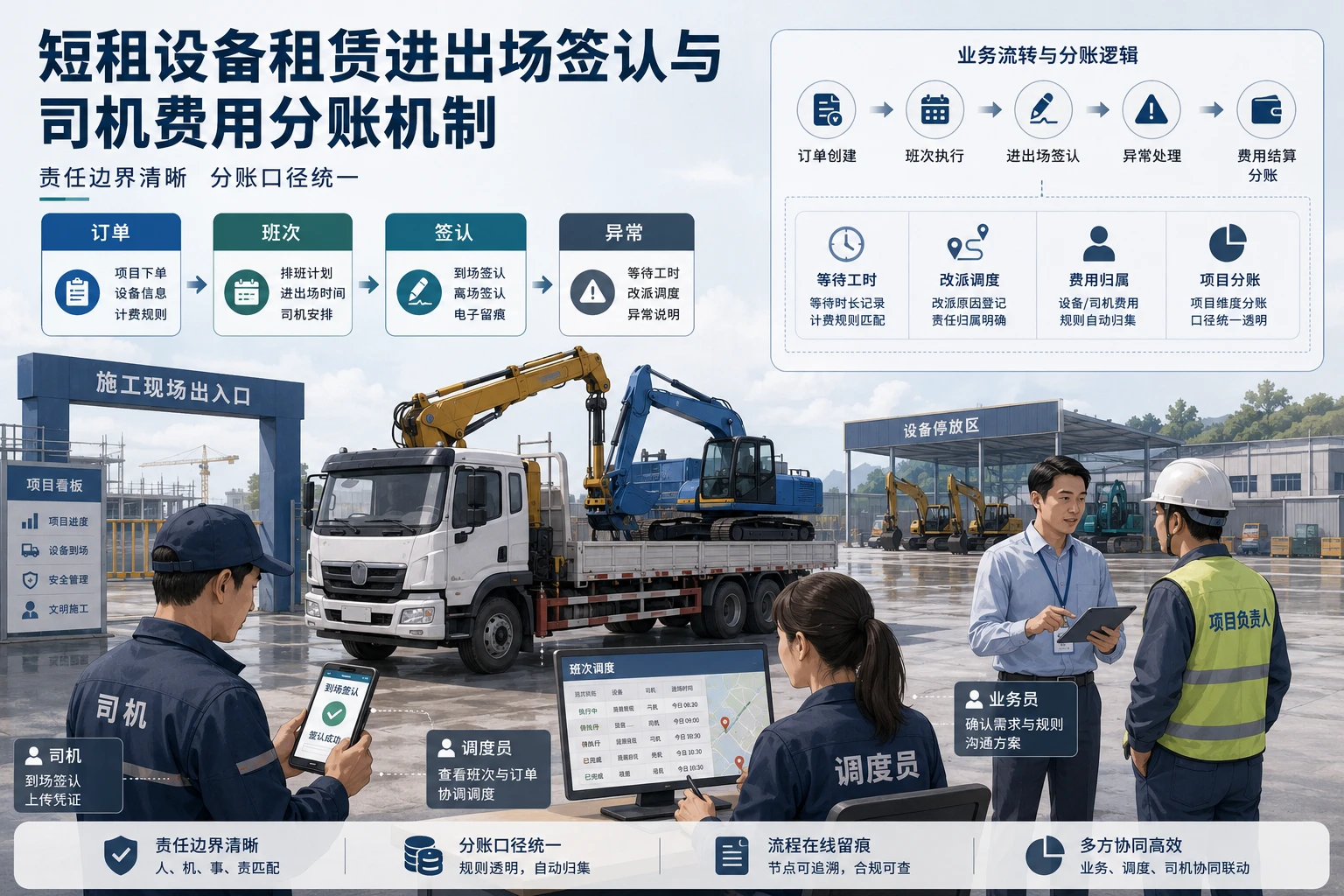 短租设备租赁进出场签认与司机费用分账机制设计(2026年版)