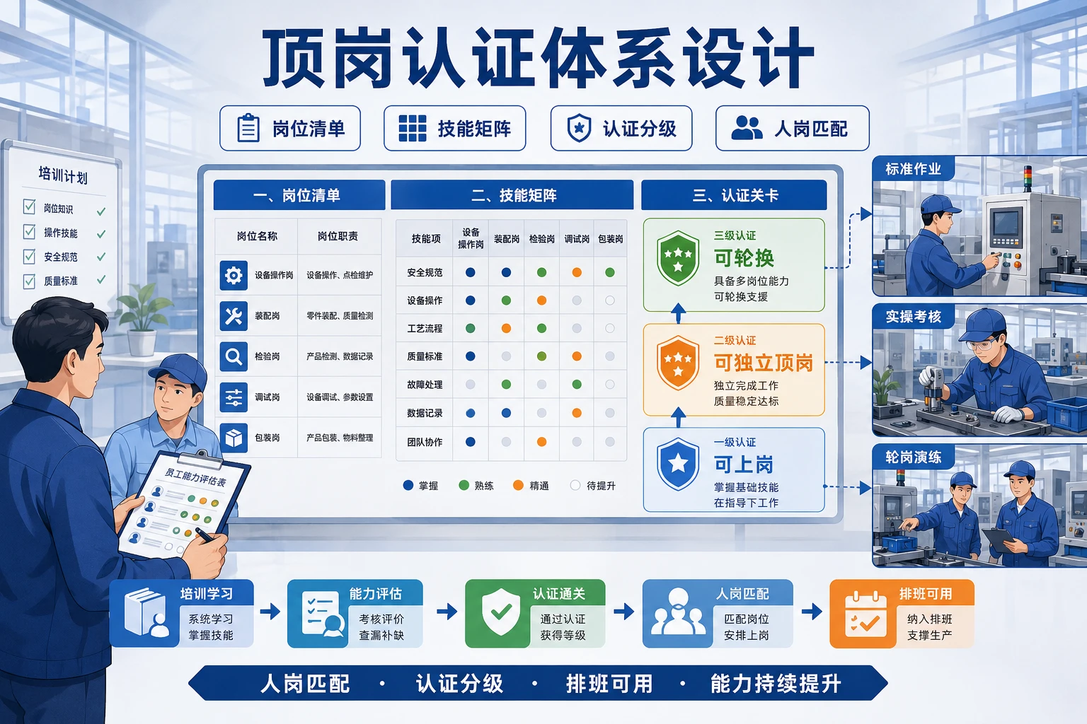 熟练工缺口扩大后多岗位顶岗认证与班组奖金联动设计