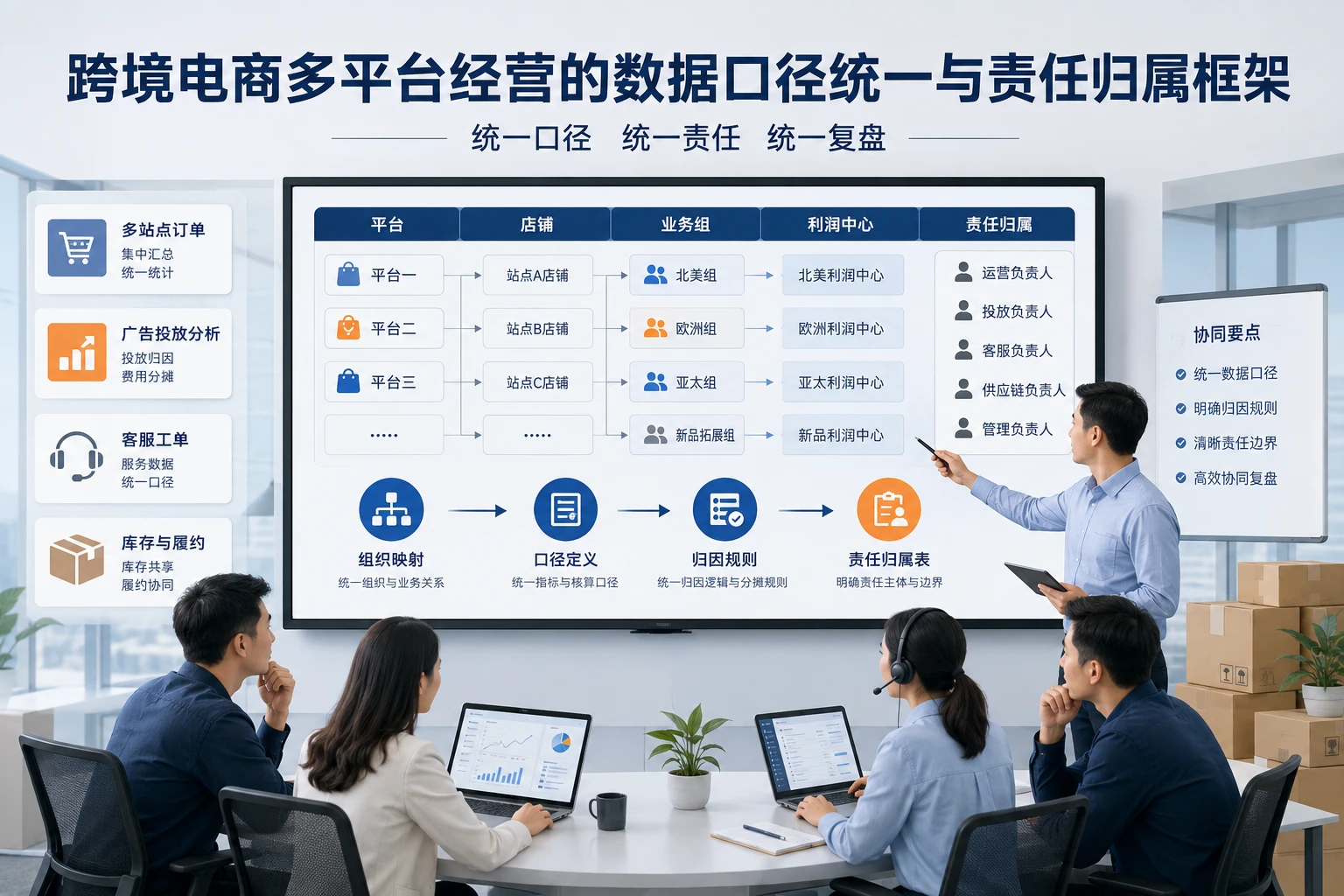 跨境电商多平台经营的数据口径统一与责任归属框架（2026年版）