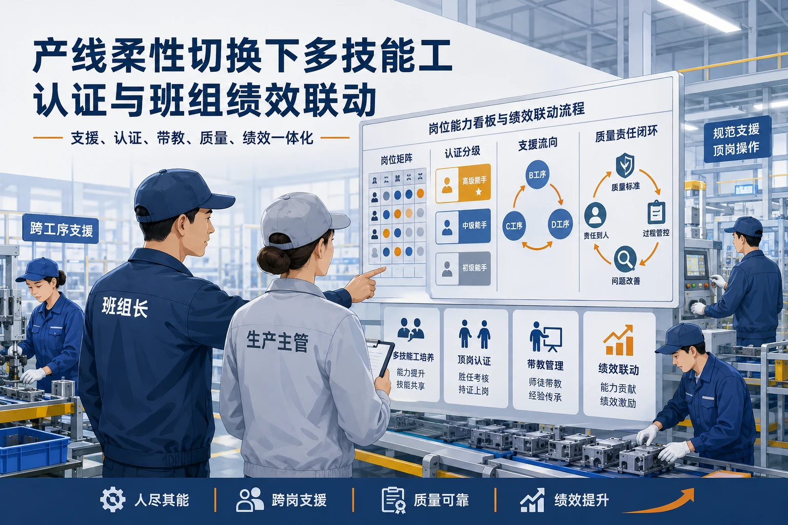 2026年产线柔性切换下多技能工认证与班组绩效联动设计