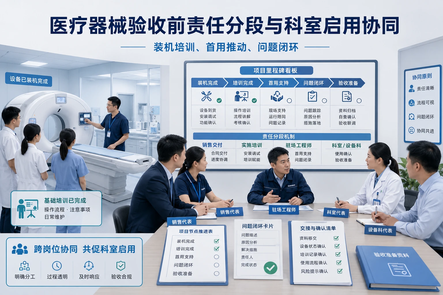 2026年医疗器械验收前责任分段与科室启用协同机制设计