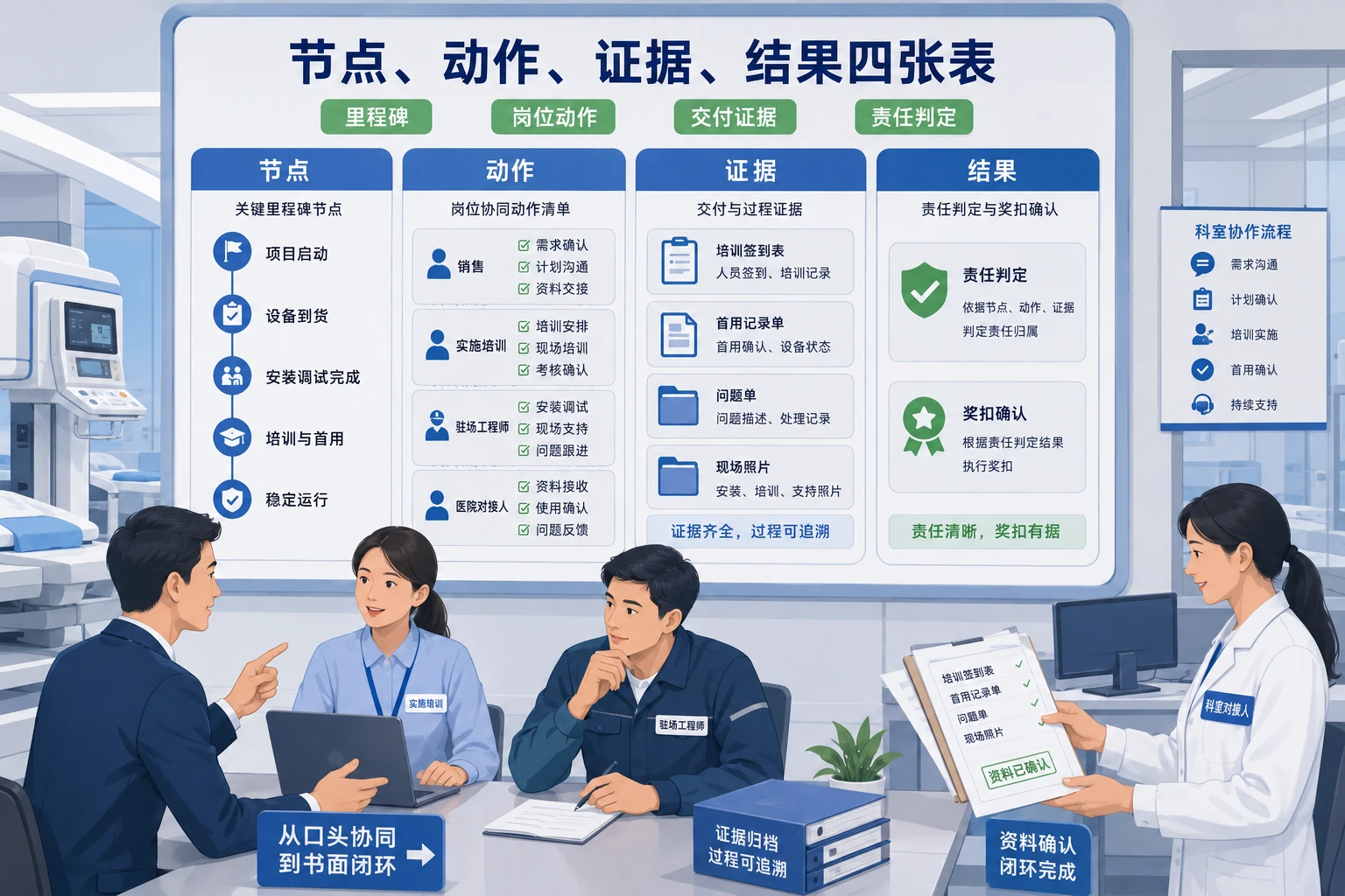2026年医疗器械验收前责任分段与科室启用协同机制设计