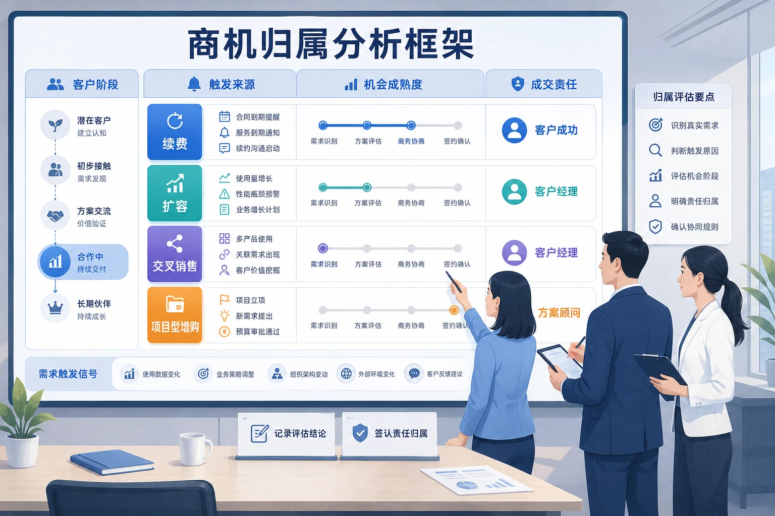 老客增购时代SaaS续费分账与商机归属机制设计