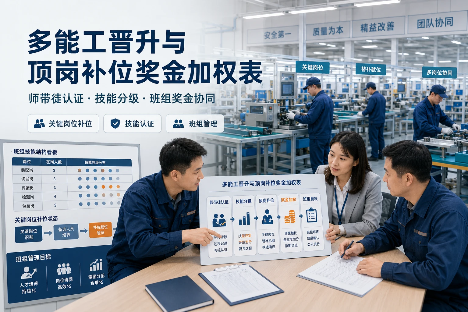 制造企业多能工晋升与顶岗补位奖金加权表模板（2026年版）
