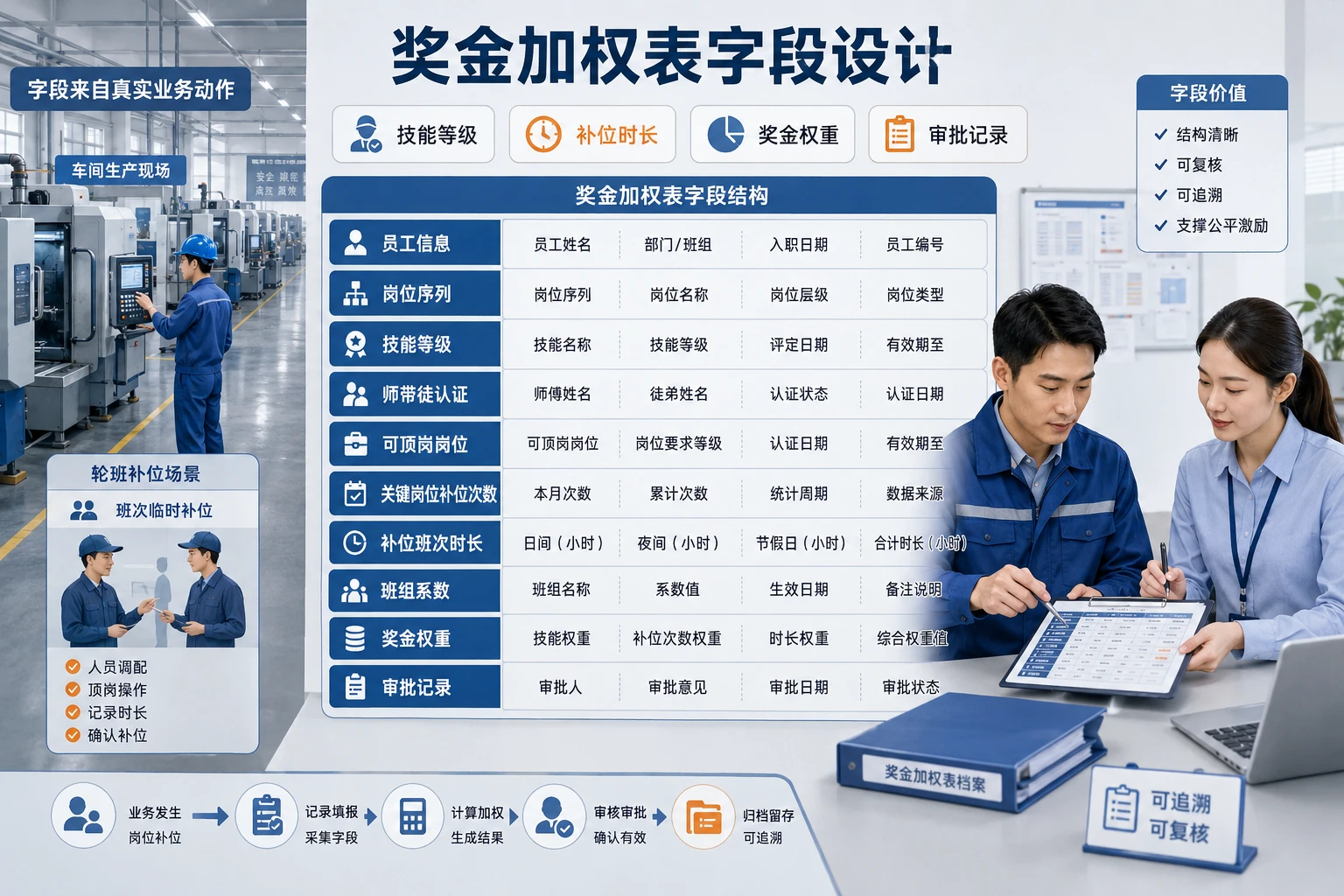 制造企业多能工晋升与顶岗补位奖金加权表模板（2026年版）