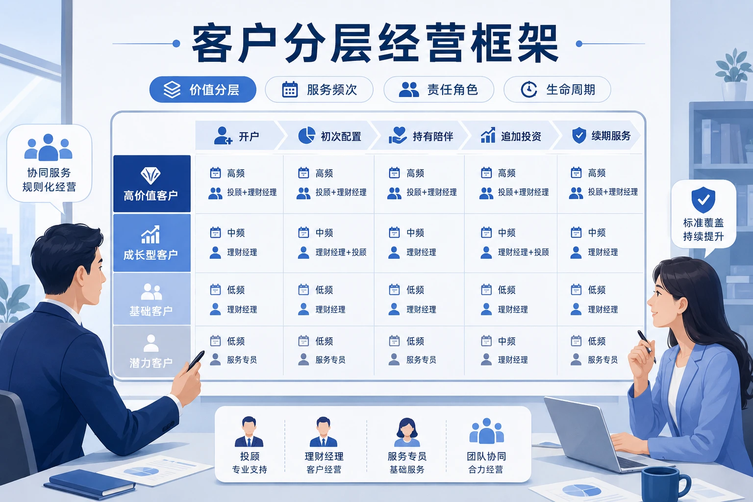 证券保险客户分层经营与转介分账机制设计