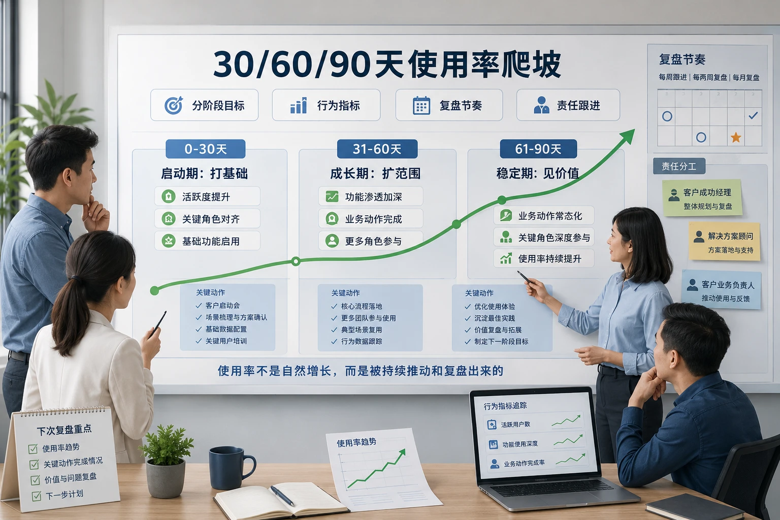 2026年SaaS实施转运营交接与使用率爬坡预警机制设计