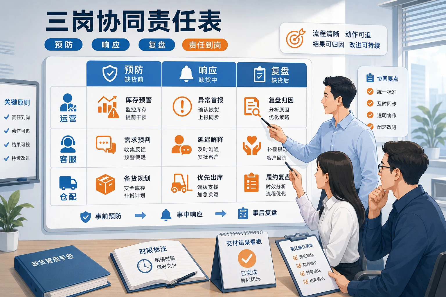 跨境电商缺货补救与差评预防三岗协同机制设计