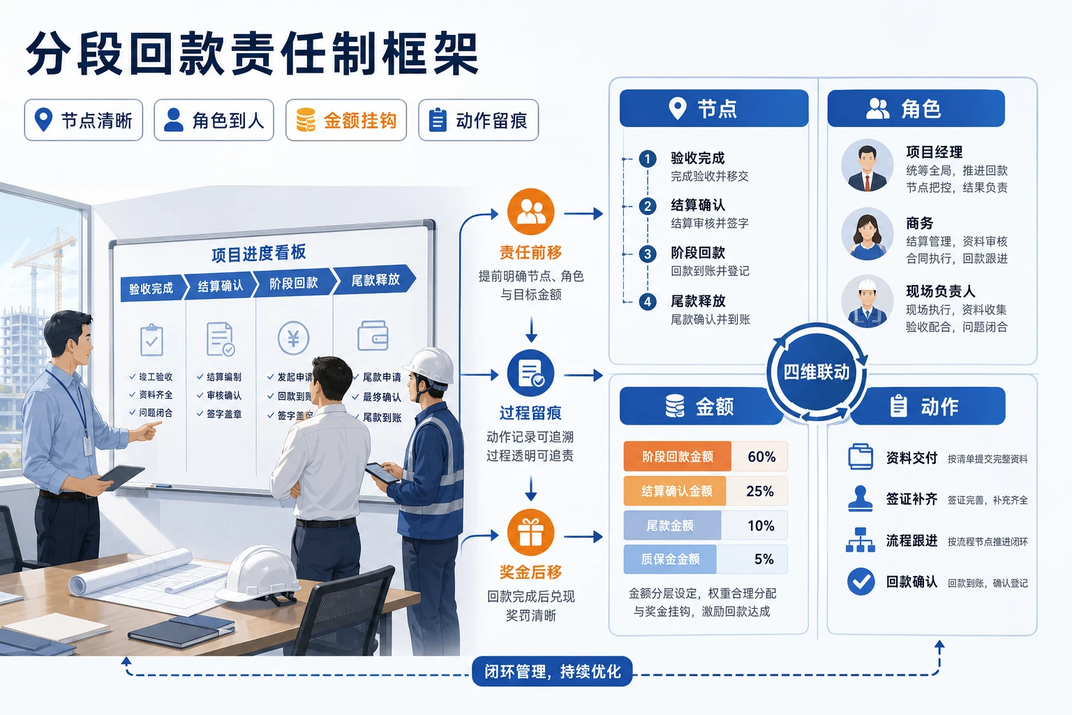2026年工程项目验收后回款放缓下的分段责任制与奖金释放设计