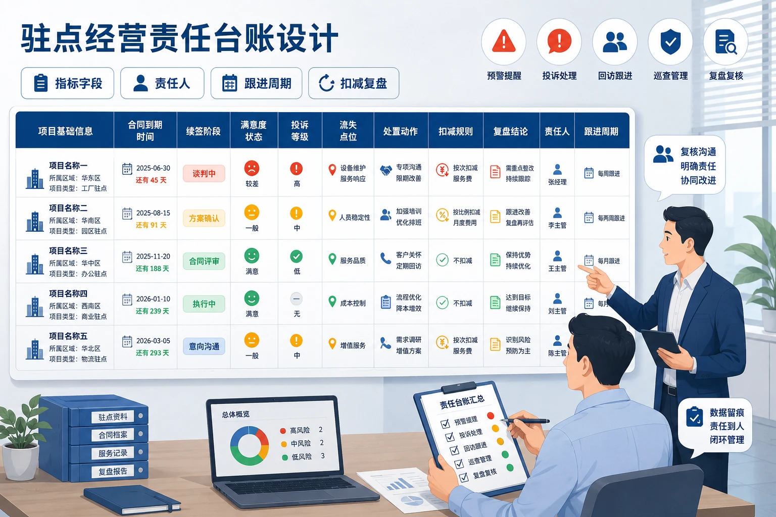 设备驻场项目续签预警与主管责任台账怎么建（2026年版）