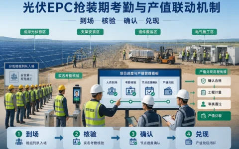 2026年光伏EPC抢装期分包考勤与产值兑现联动机制：项目经理经营责任制落地指南
