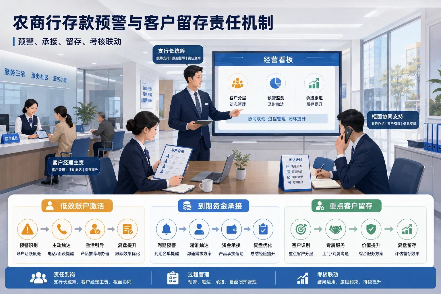 农商行存款预警与网点客户留存责任机制设计(2026年版)