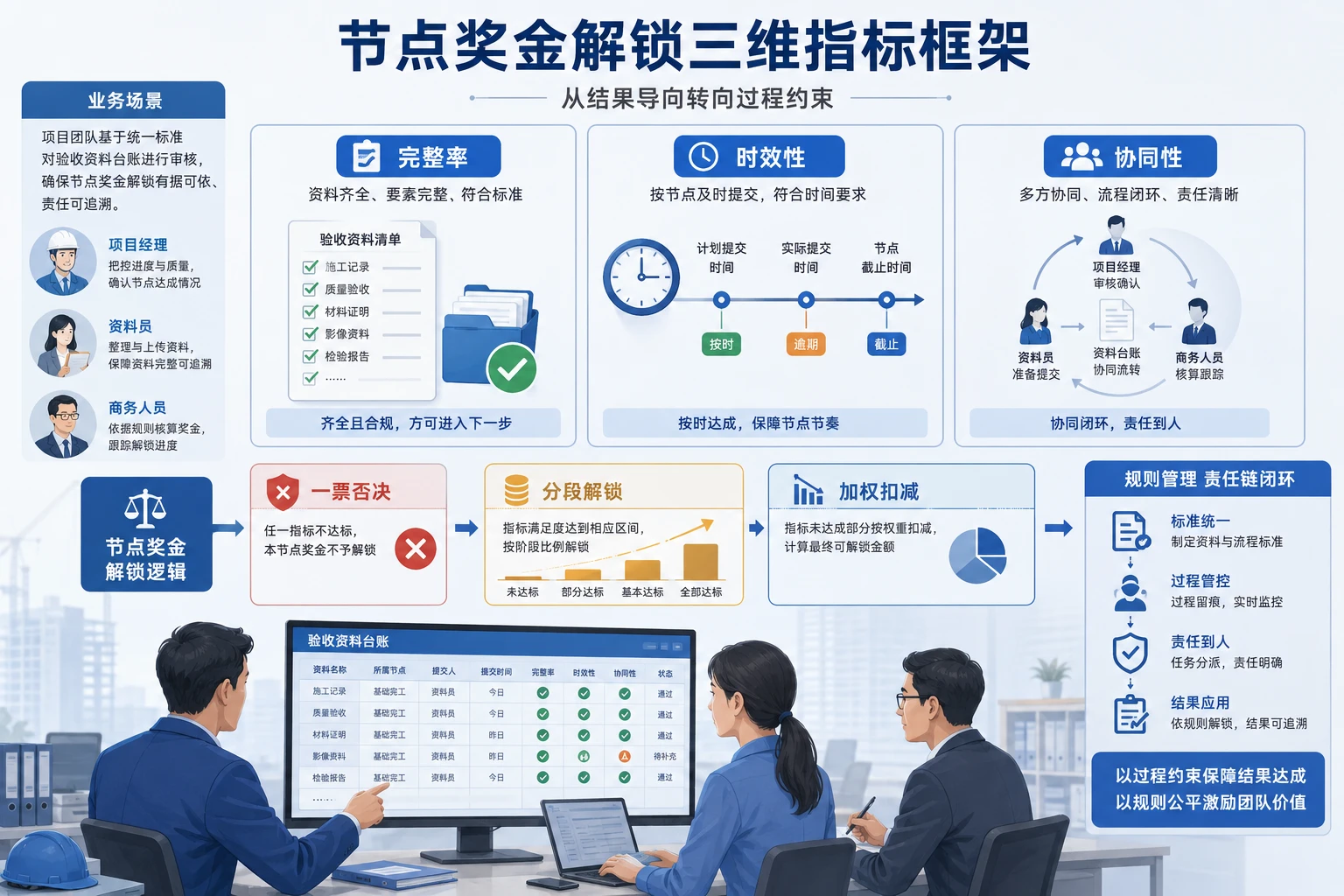 2026年竣工资料齐套率如何纳入项目节点奖金解锁机制