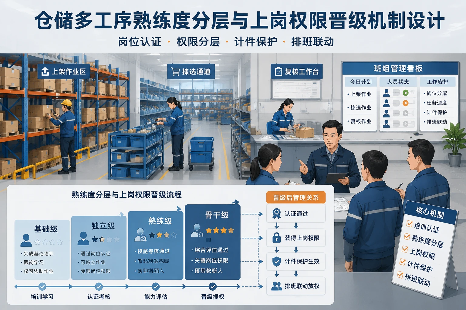 仓储多工序熟练度分层与上岗权限晋级机制设计（2026年版）