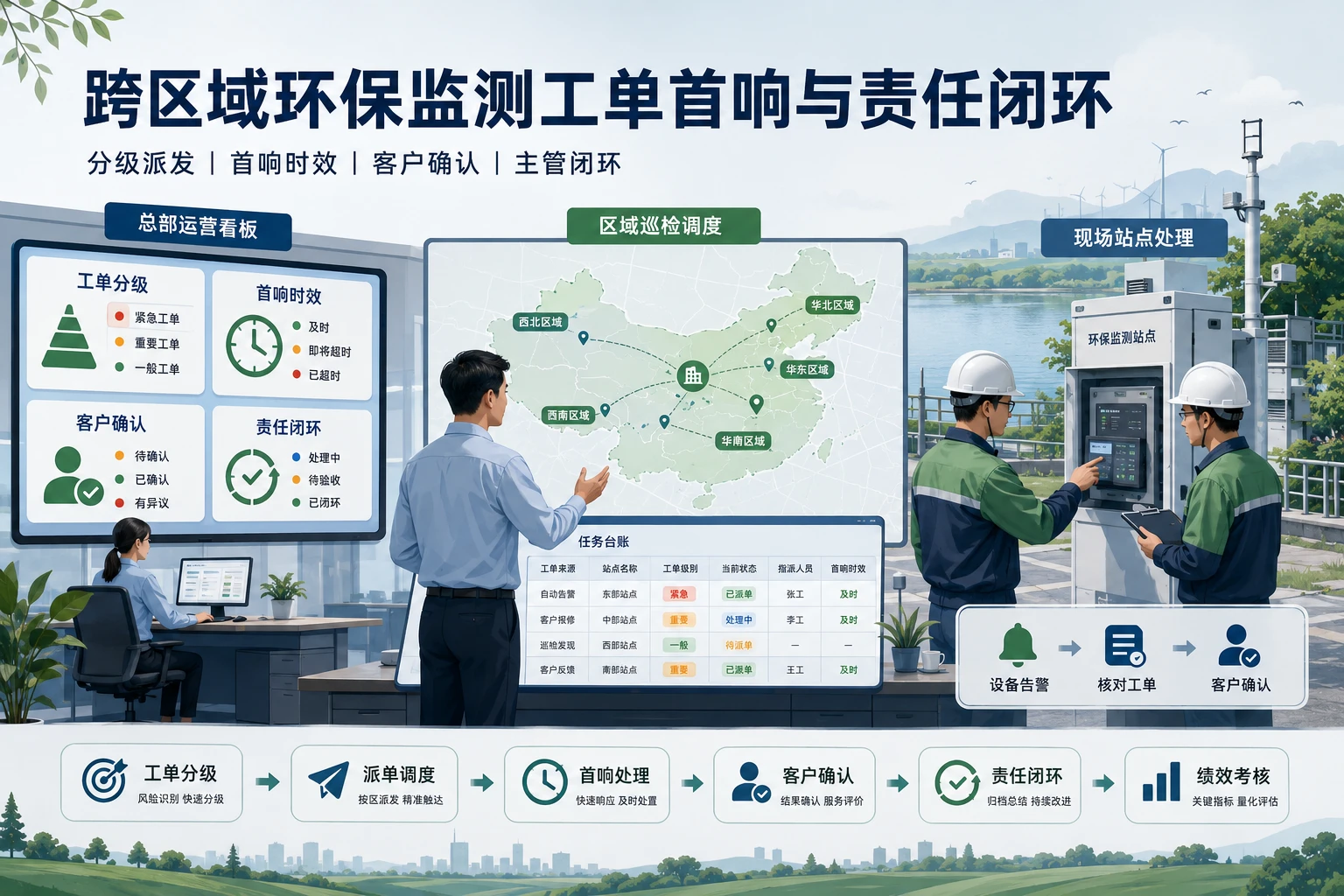 跨区域环保监测工单首响与责任闭环设计（2026年版）