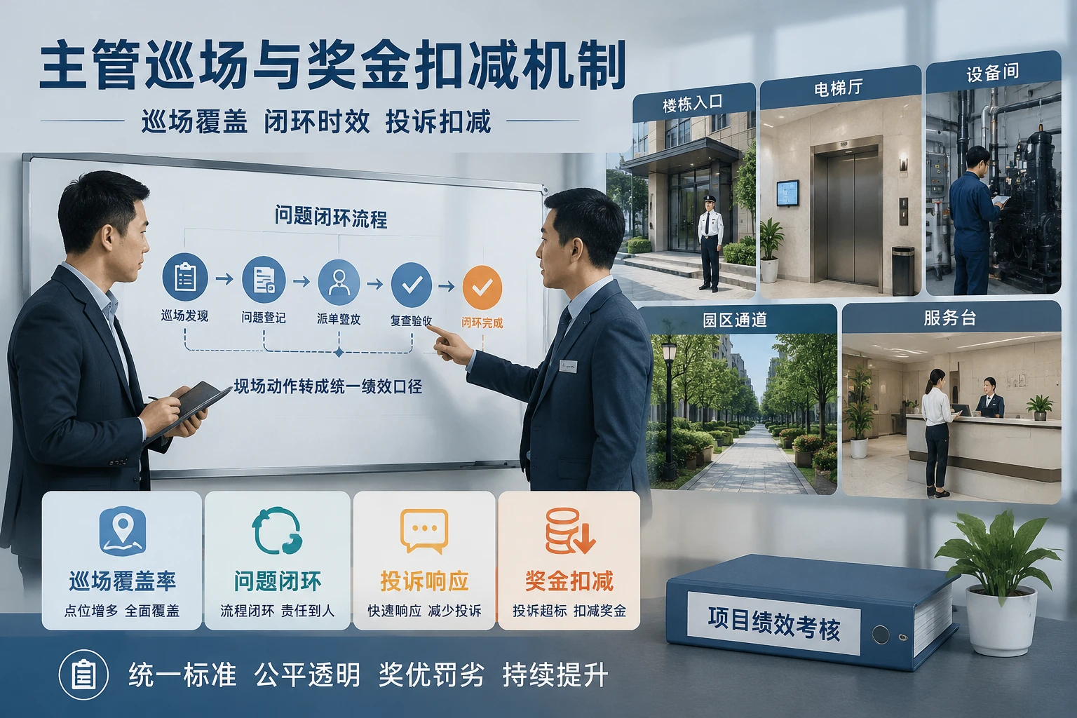 物业项目主管巡场、闭环与奖金扣减机制设计（2026年版）
