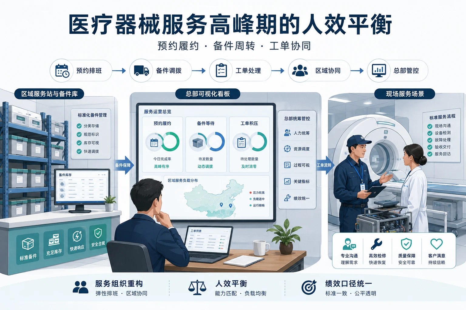 医疗器械服务高峰期的人效平衡与绩效口径设计（2026年版）