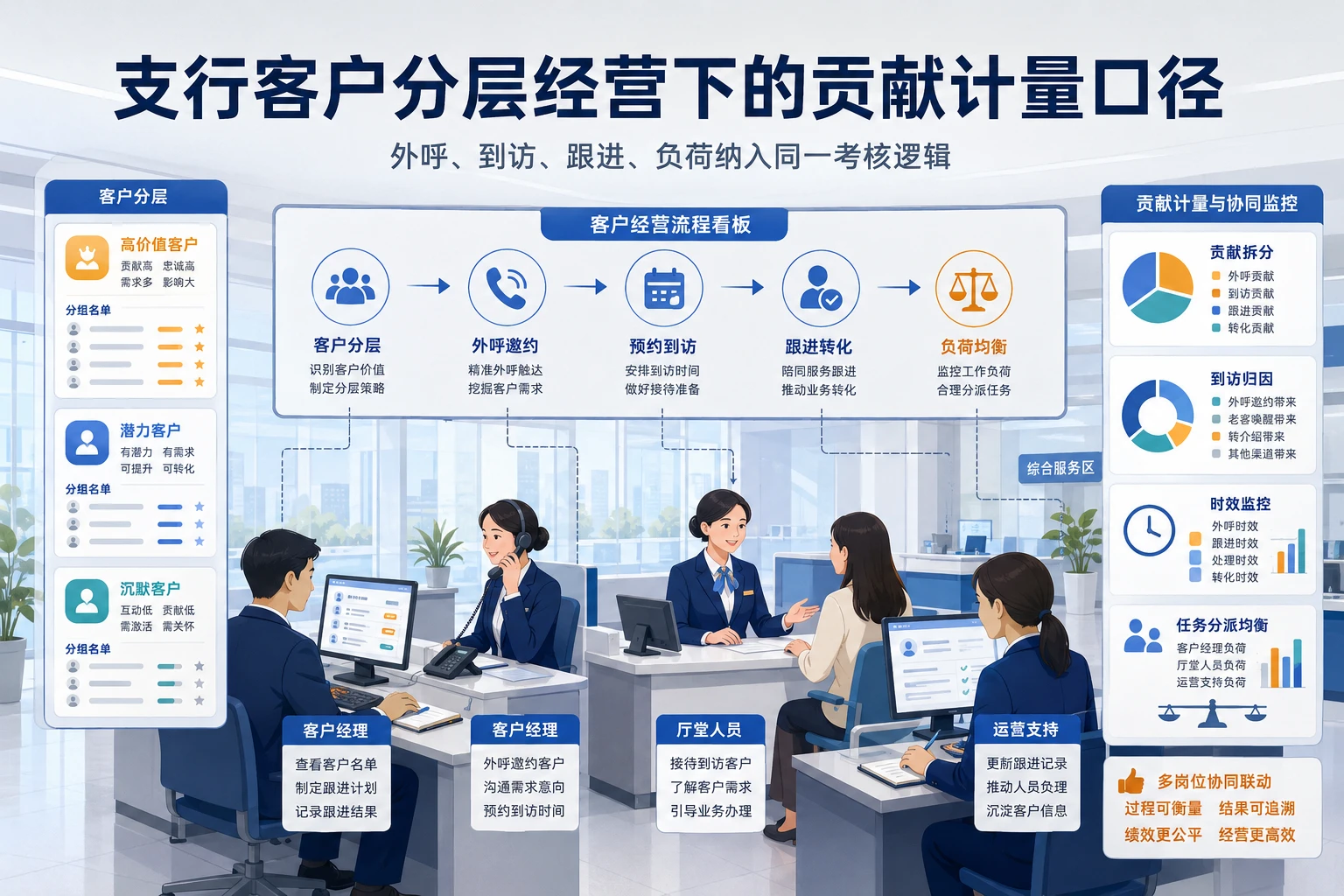 支行客户分层经营下的贡献计量口径怎么定（2026年版）