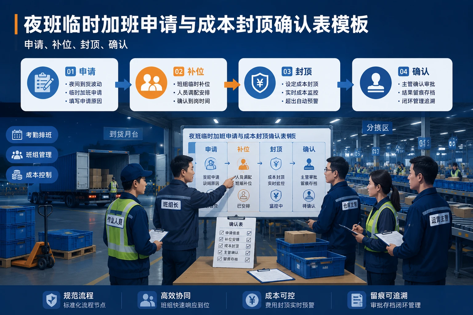 夜班临时加班申请与成本封顶确认表模板