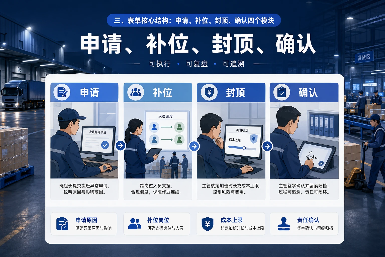 夜班临时加班申请与成本封顶确认表模板