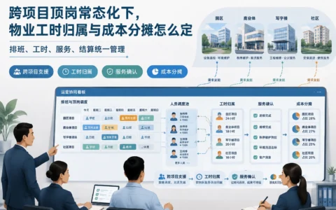 物业跨项目顶岗如何结算：工时归属、服务确认与成本分摊规则