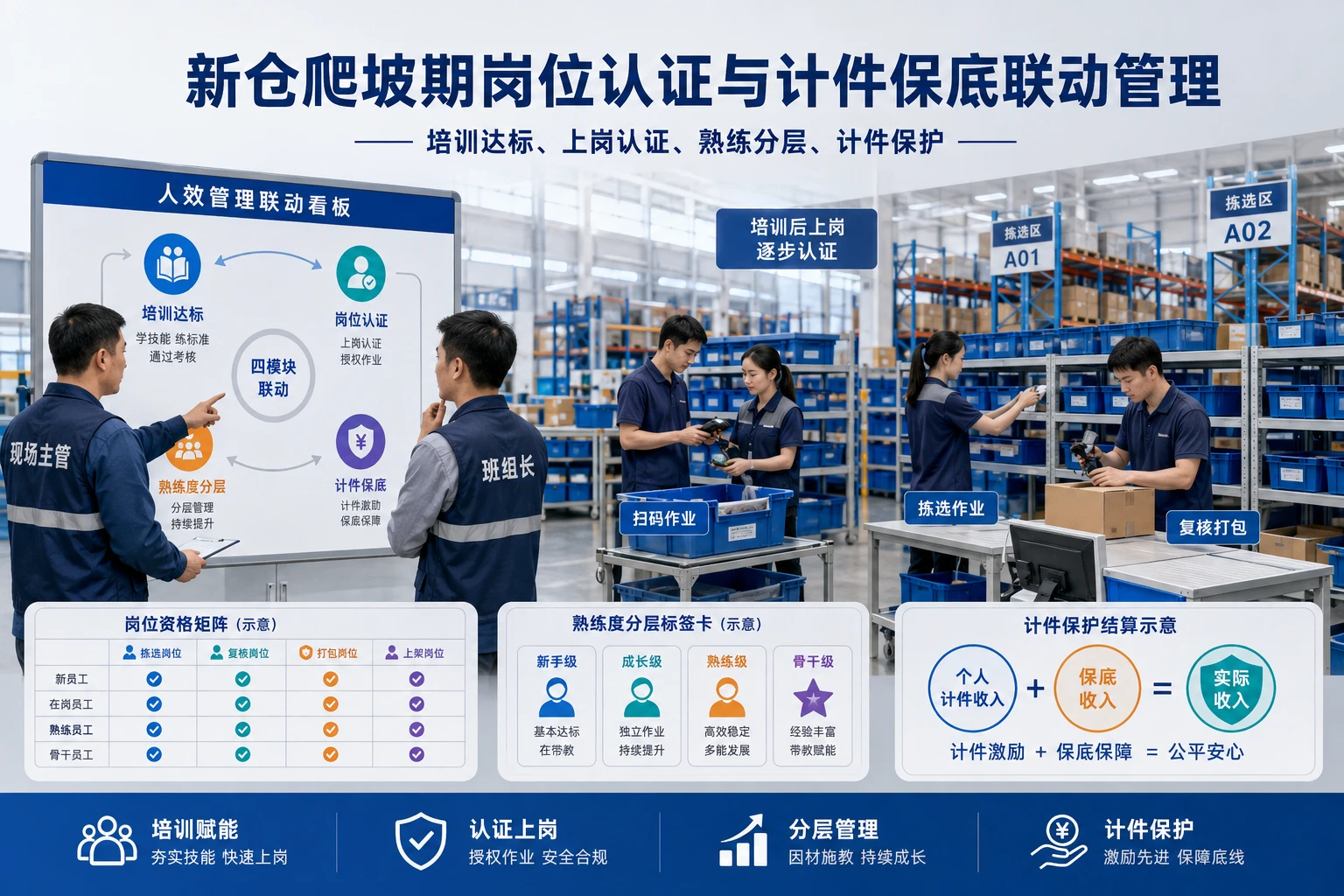 新仓爬坡期岗位认证与计件保底联动管理设计（2026年版）