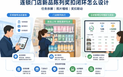 连锁门店新品陈列奖扣闭环设计：门店、区域督导与总部协同落地