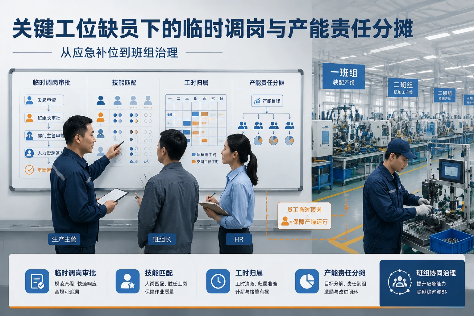 关键工位缺员下的临时调岗与产能责任分摊机制设计