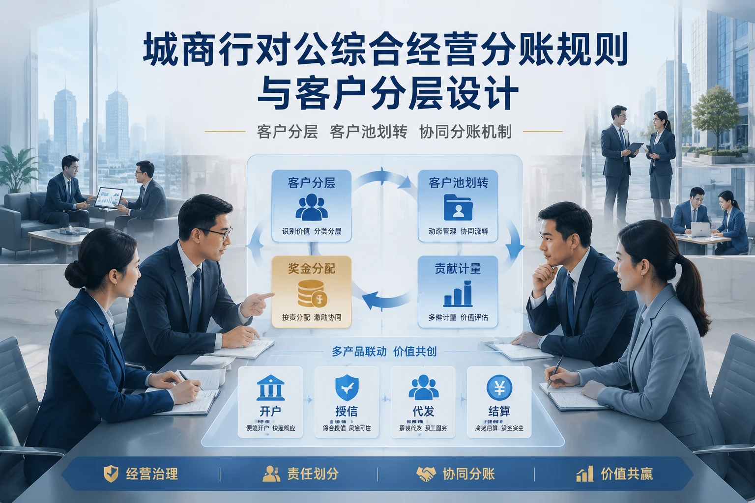 城商行对公综合经营分账规则与客户分层设计