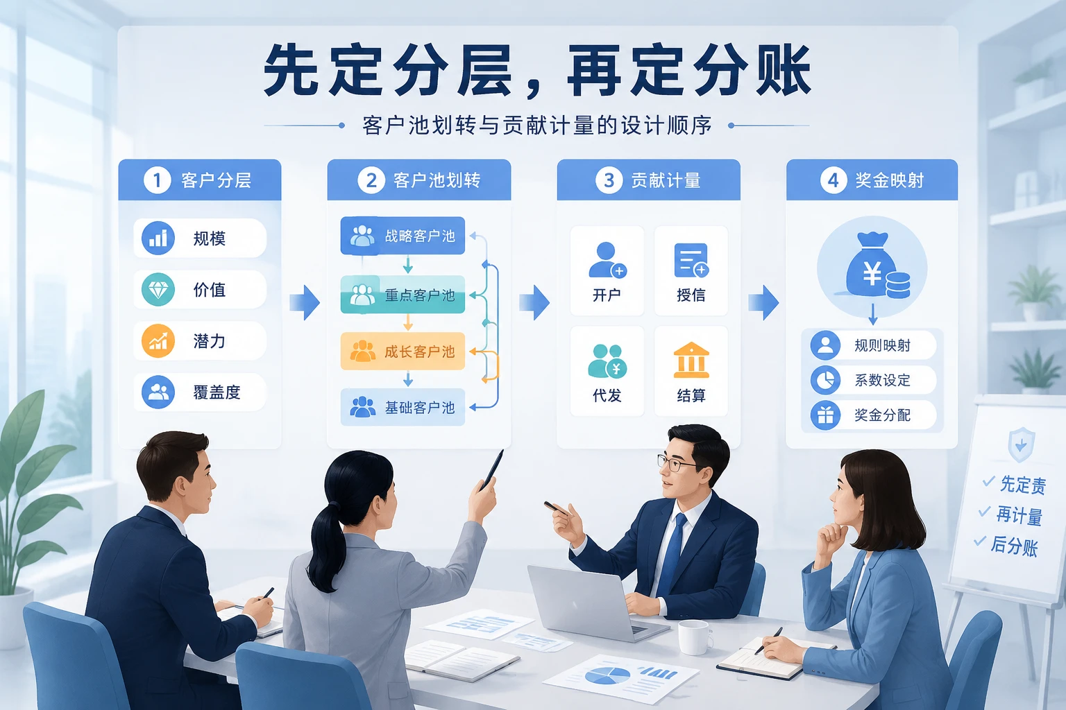城商行对公综合经营分账规则与客户分层设计