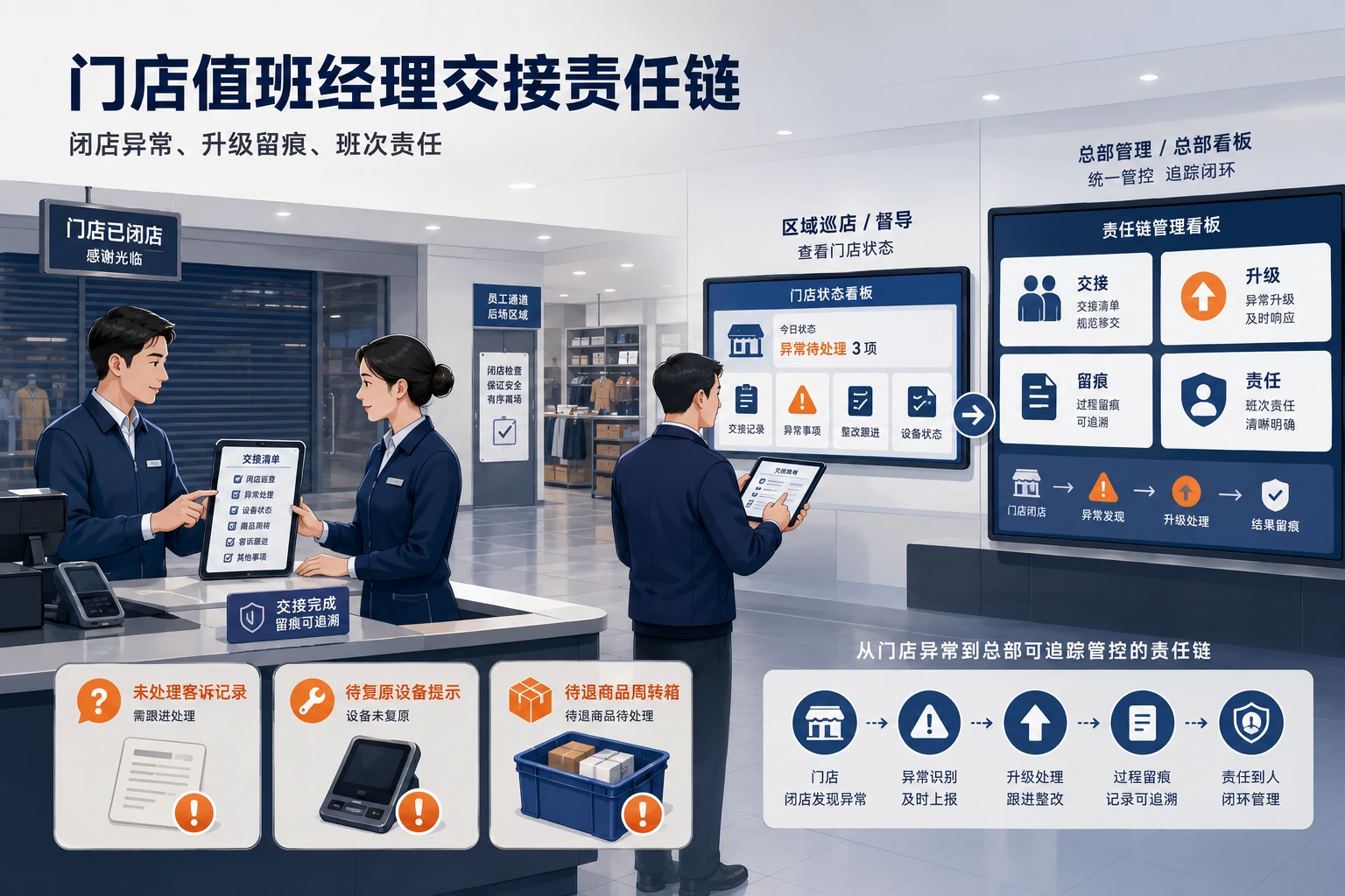 2026年连锁门店值班经理交接责任链与异常升级机制设计