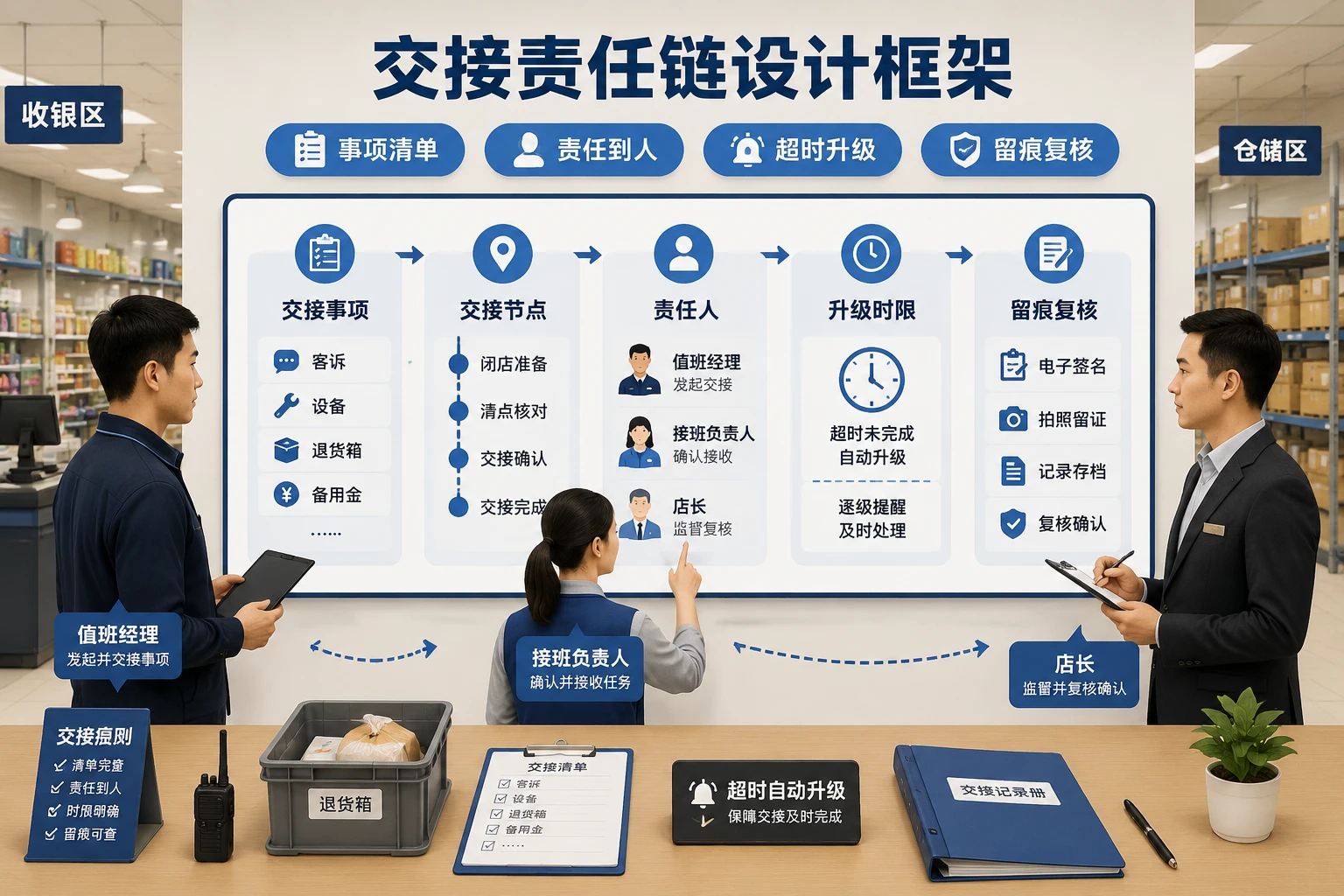 2026年连锁门店值班经理交接责任链与异常升级机制设计