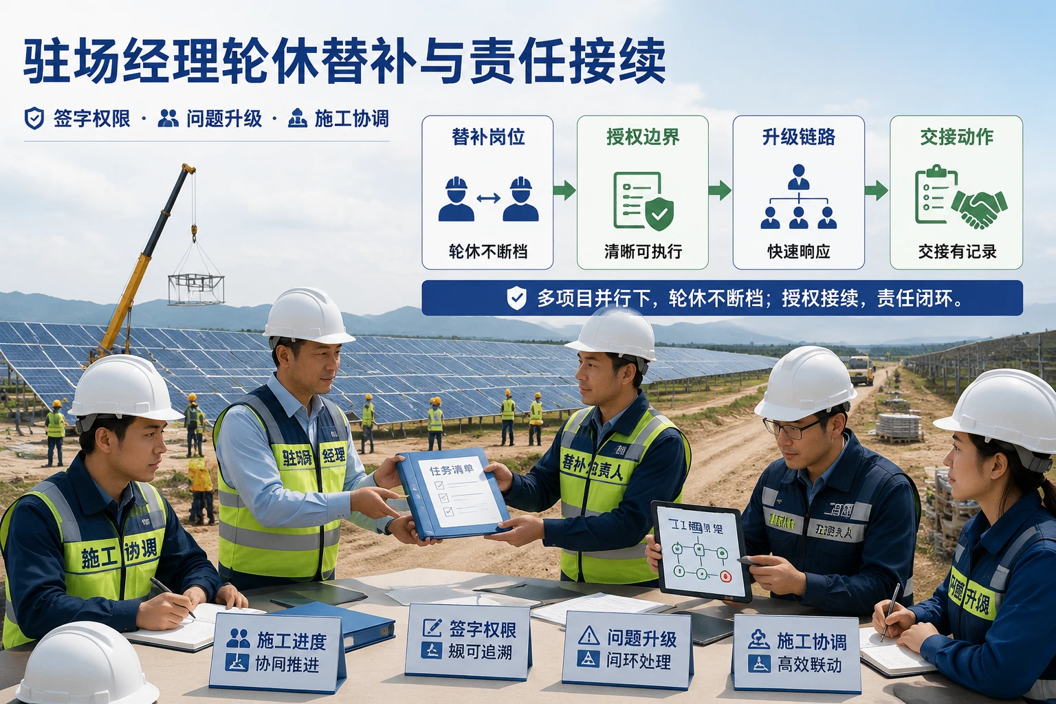 光伏EPC驻场经理轮休替补与责任接续机制设计（2026年版）