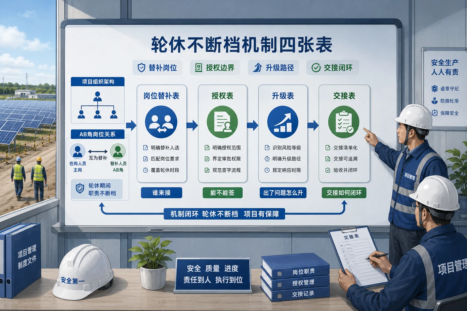 光伏EPC驻场经理轮休替补与责任接续机制设计（2026年版）