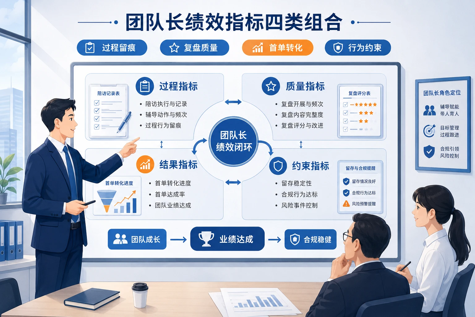 团队长陪访复盘与首单转化绩效闭环设计