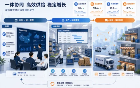 中央厨房跨城供货绩效体系：总部如何联动门店补货、配送准时率与损耗成本（2026年版）