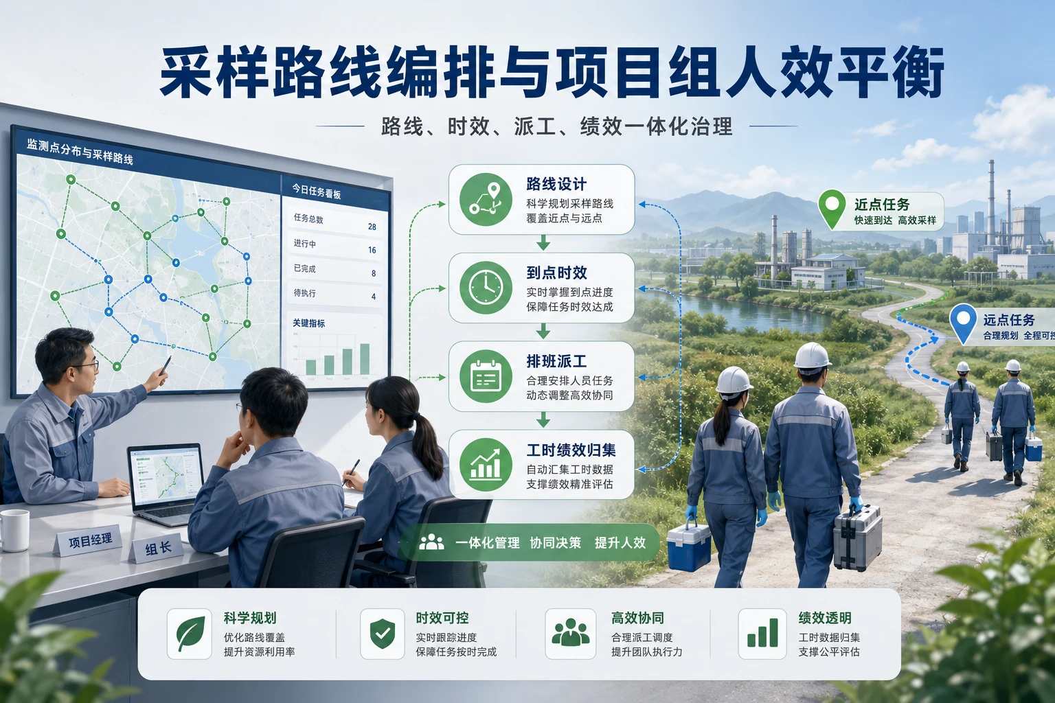 环保监测采样路线编排与项目组人效平衡机制设计（2026年版）