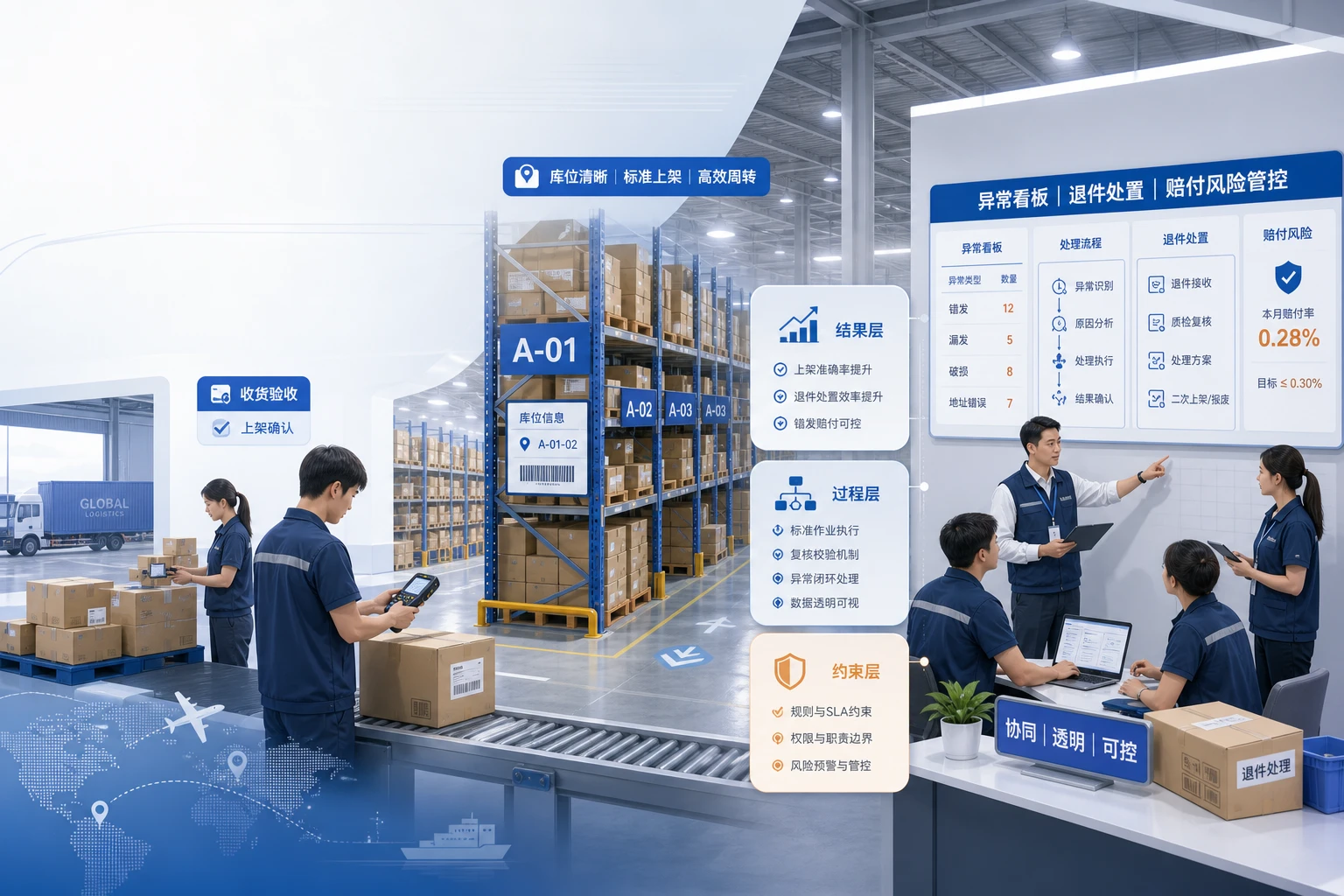 2026年海外仓班组绩效重构：上架准确率与赔付控制联动法