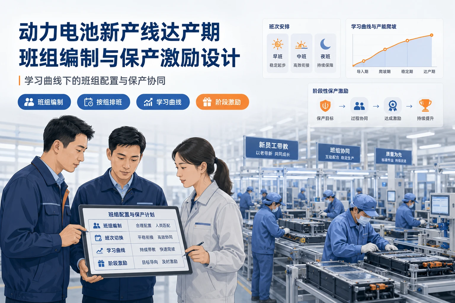 动力电池新产线达产期班组编制与保产激励设计(2026年版)