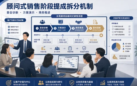 证券保险顾问式销售阶段提成怎么设计：首会诊断、方案演示与商务推进拆分方法（2026年版）