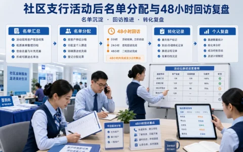 社区支行活动后名单分配与48小时回访表模板｜含转化复盘登记设计（2026年版）