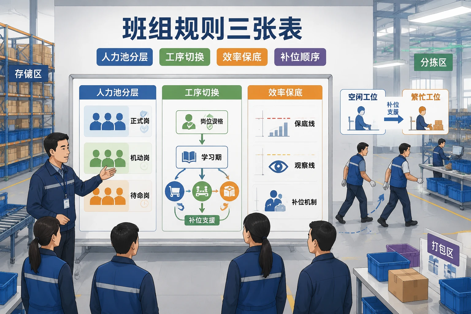 仓内人力池与工序切换的人效保底机制设计（2026年版）