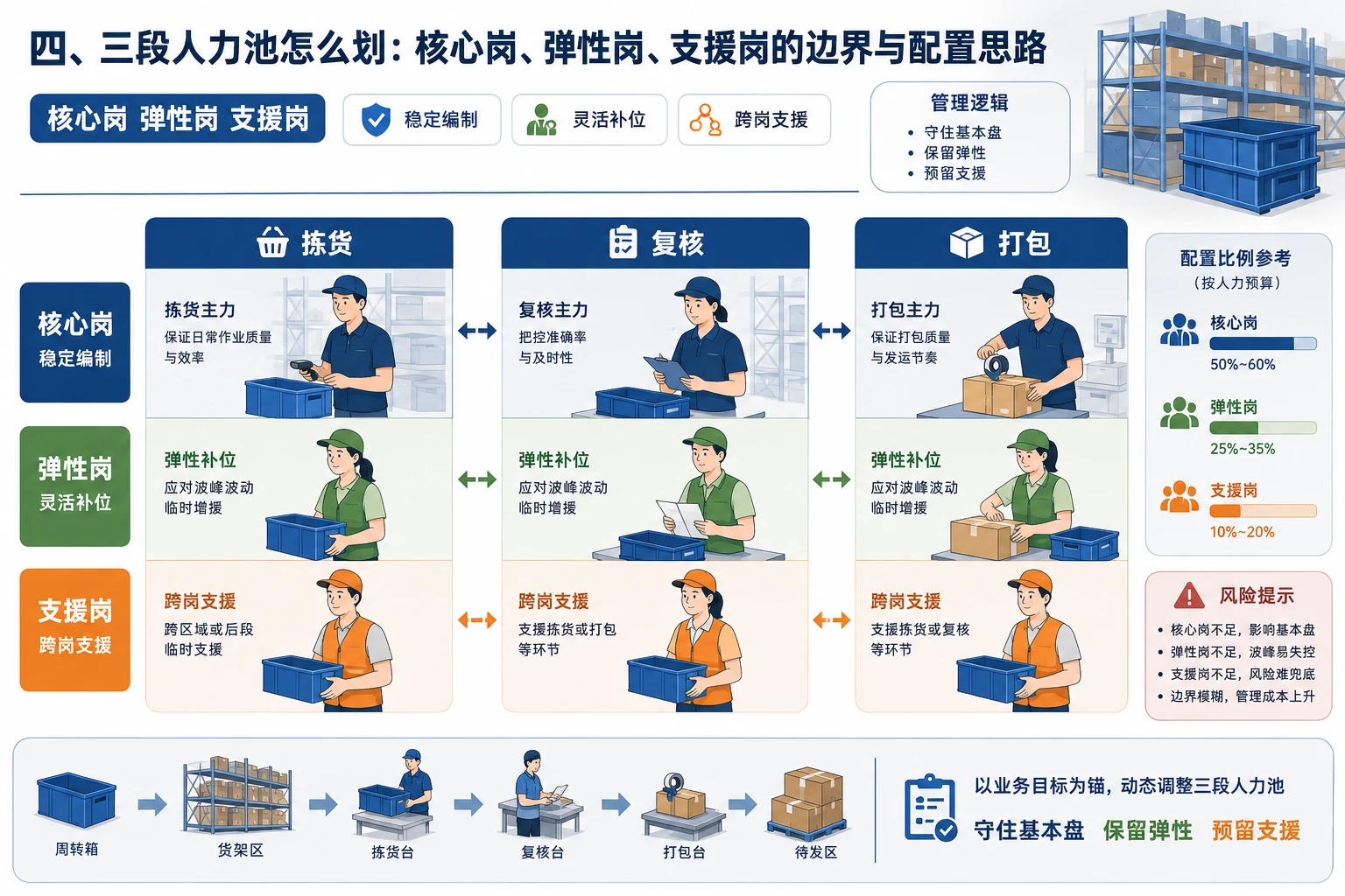 仓库拣货复核打包人力池调拨优先级实战指南