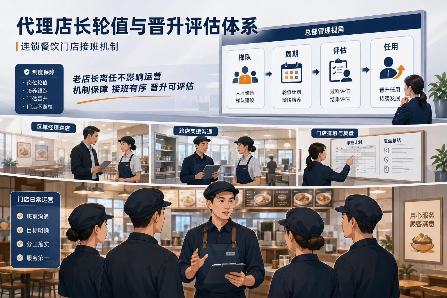 2026年连锁餐饮代理店长轮值与晋升评估体系怎么搭