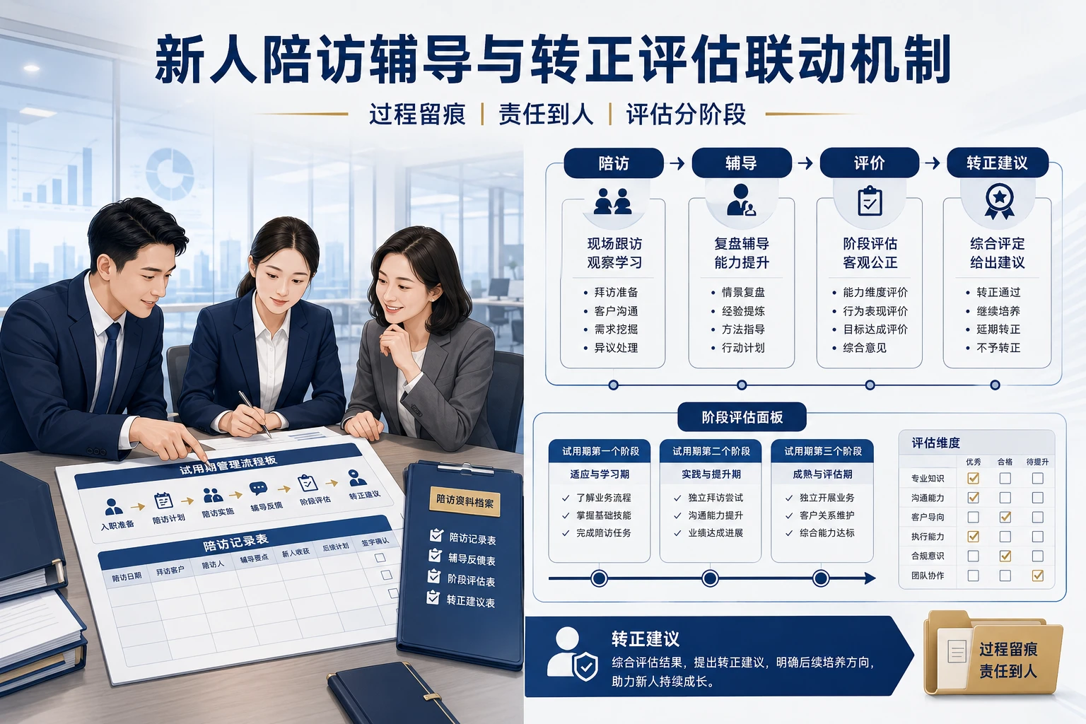 证券保险新人陪访辅导与转正评估联动机制设计(2026年版)