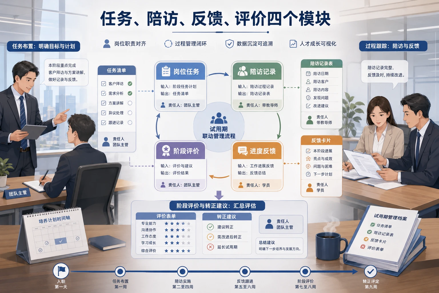 证券保险新人陪访辅导与转正评估联动机制设计(2026年版)