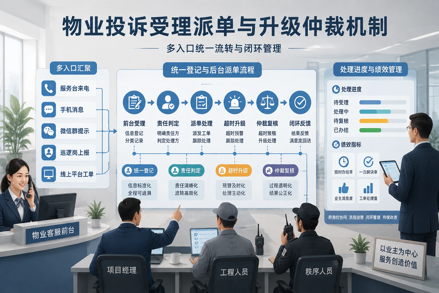 物业多点位投诉下受理派单与升级仲裁机制设计(2026年版)