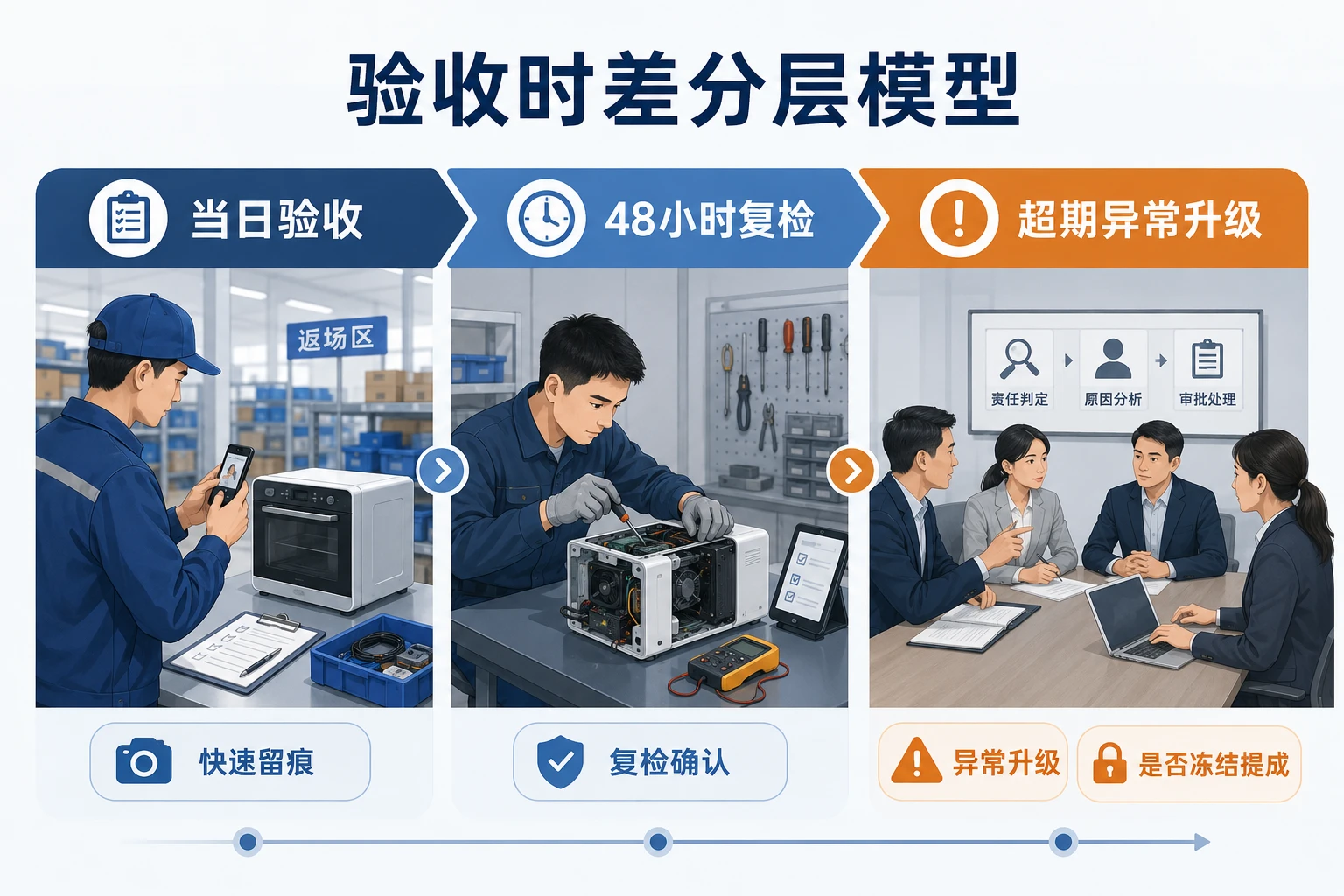 设备返场验收时差与维修判责提成回溯机制设计（2026年版）