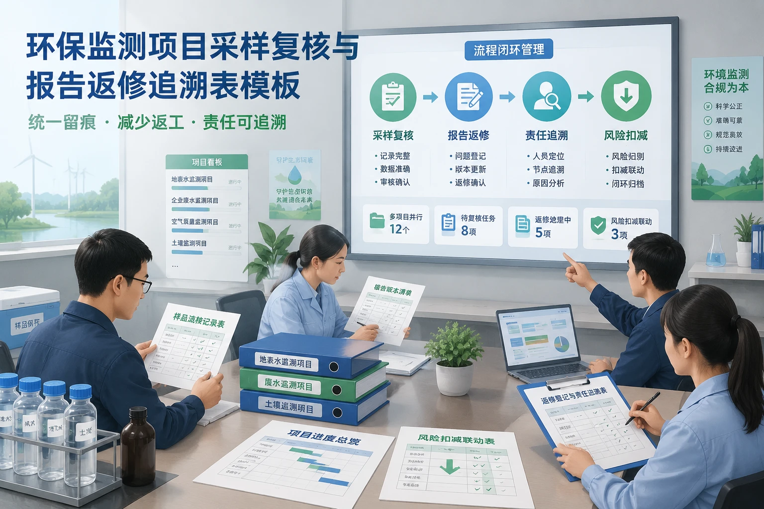 环保监测项目采样复核与报告返修追溯表模板（2026年版）